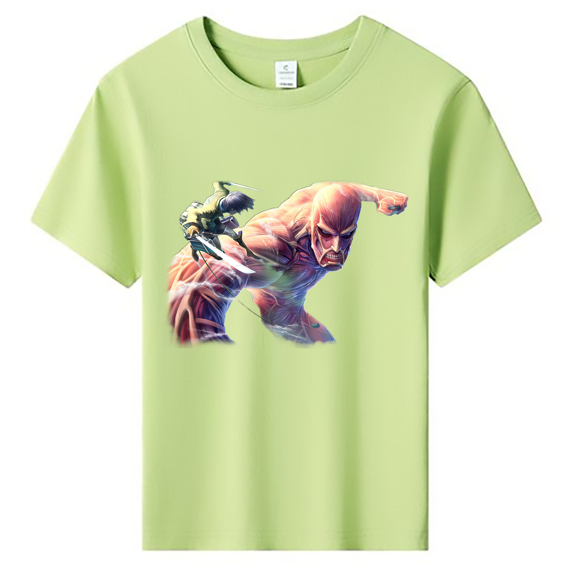 （画像用） 進撃の巨人 Attack on Titan 綿100％キッズTシャツ（フロントプリント）